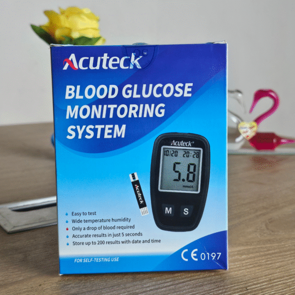 Acuteck Blood Glucose Monitoring System (10 Strip Free)